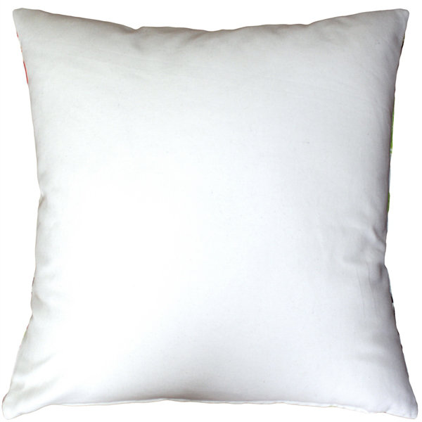 Floral Cotton Reversible Throw Pillow