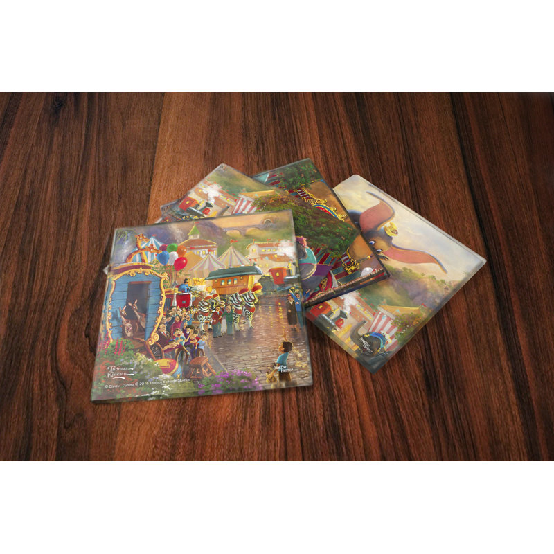 Sous-verre en verre dumbo disney