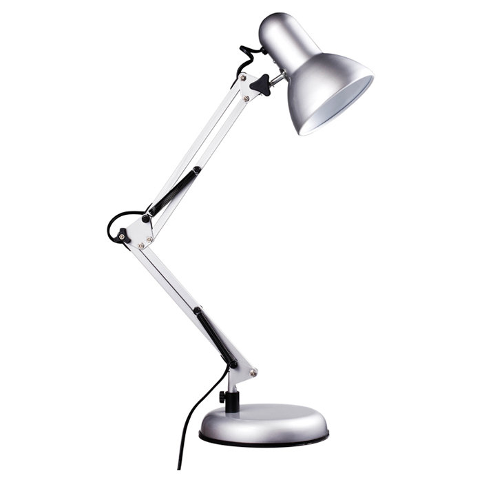 Metal Table Lamp, Silver