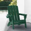 Chaise de foyer d'extérieur pliable en PEHD résistant aux intempéries avec 2 porte-gobelets Adirondack-1481745048