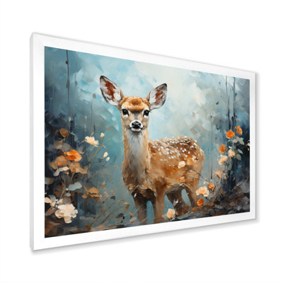 Deer Graceful Fawn Collage III - Deer Canvas Art