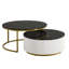 Table basse gigogne moderne cannelée avec tiroir de 31,5 po Modern-970224264-970224275