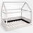 Full Size Upholstered House Platform Bed With LED Light-1089481793