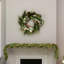 Faux Lighted Plastic 55cm Wreath