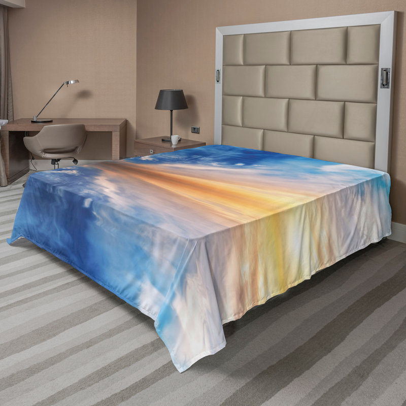 Drap-housse bleu Ambesonne, Très grand californien