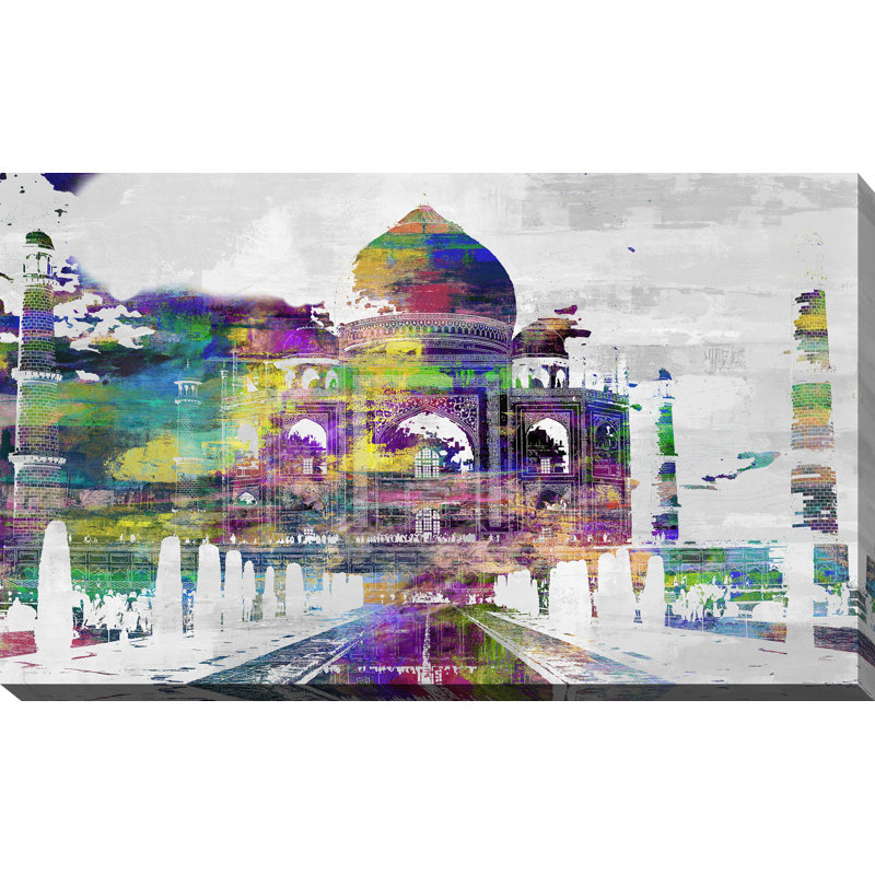 « studio » taj, mahal 3», reproduction sur toile tendue, H 18 po x l 30 po