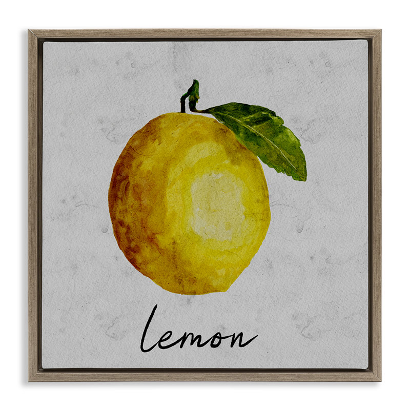 Art mural sur toile flottant Kitchen Kitchen, Cadre flottant orme Montalcino, H 18 po x l 18 po