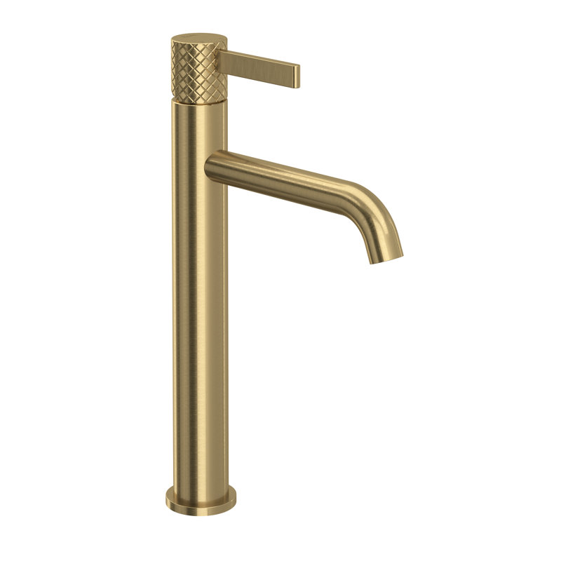 Tenerife Single Hole Bathroom Faucet, Antique Gold