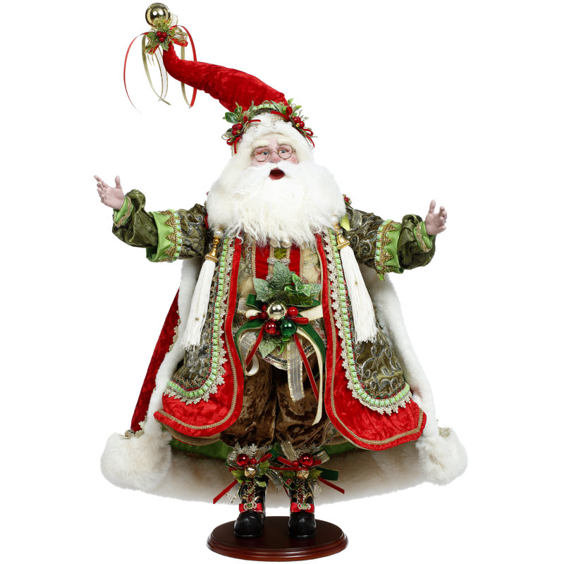 Holly And Ivy Santa - 25.5 Inches