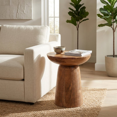 Table d'appoint en bois Odera