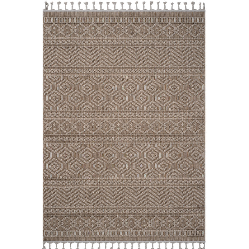 Tapis tissé à la main et motif 5 x 7 Teint, sans perte de poils, pour les salles à manger, tapis doux et pratique. Teinture, animal de compagnie, intérieur / extérieur, facile à entretenir
