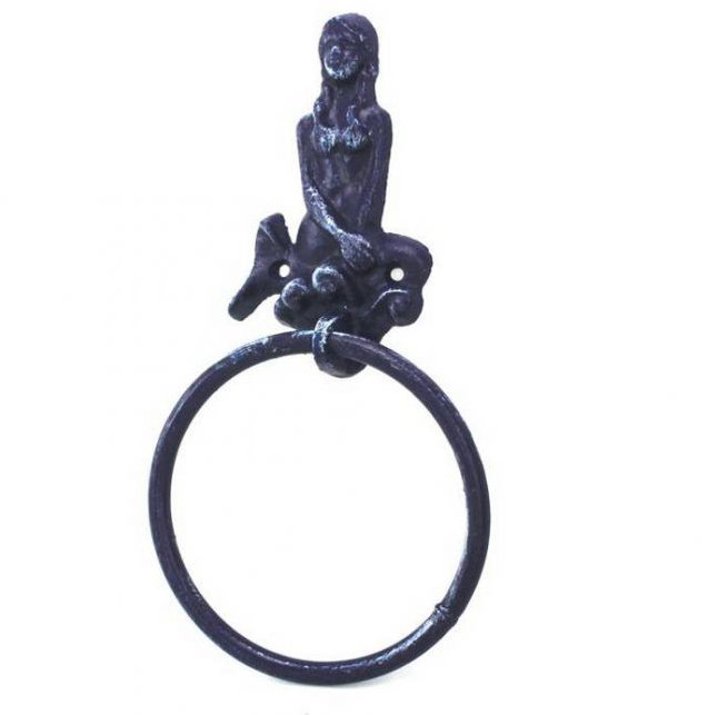 Anneau à serviettes sirène Wetzel, Bleu foncé