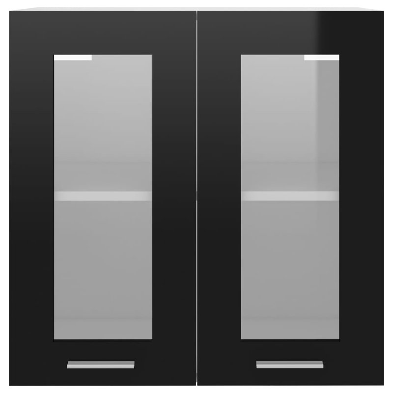 Hanging Glass Cabinet Lyon, Black