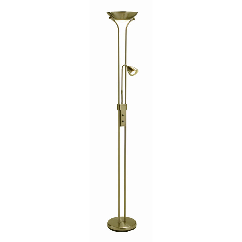 Alexi 180cm Torchiere Floor Lamp, Brass