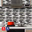 Sleek Metallic Layers Peel and Stick Aluminum Tile Size:303 x 297 x 4 mm (Pack of 4)