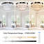 Plafonnier encastré 16 "Crystal Chandeliers