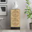 Armoire avec 4 tiroirs en rotin naturel