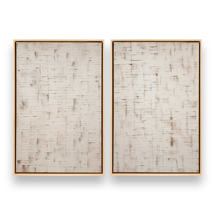 Tranquil Layers Set of 2 Canvas Prints in a Frame