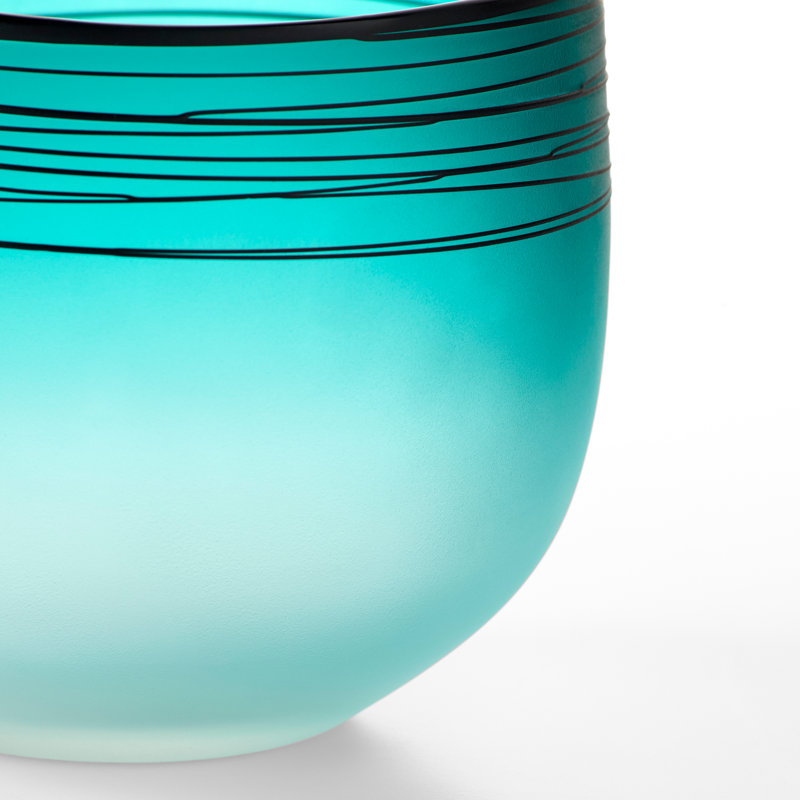 Kapalua Glass Table Vase, 7.25" H x 8.75" W x 8.5" D