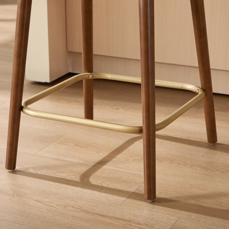 Chaise de salle à manger moderne en bois massif avec dossier incurvé ergonomique, supportant jusqu'à 113 kg, chaise d'appoint rembourrée pour la maison, le bureau et le café.