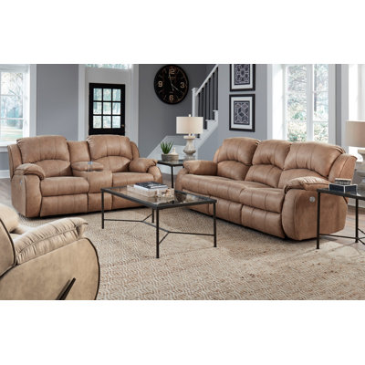 Cagney Upholstered 89'' Power Reclining Sofa