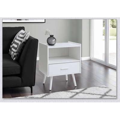 Table d'appoint, table d'appoint, bout, tiroir de rangement, table de chevet, chambre à coucher, salon