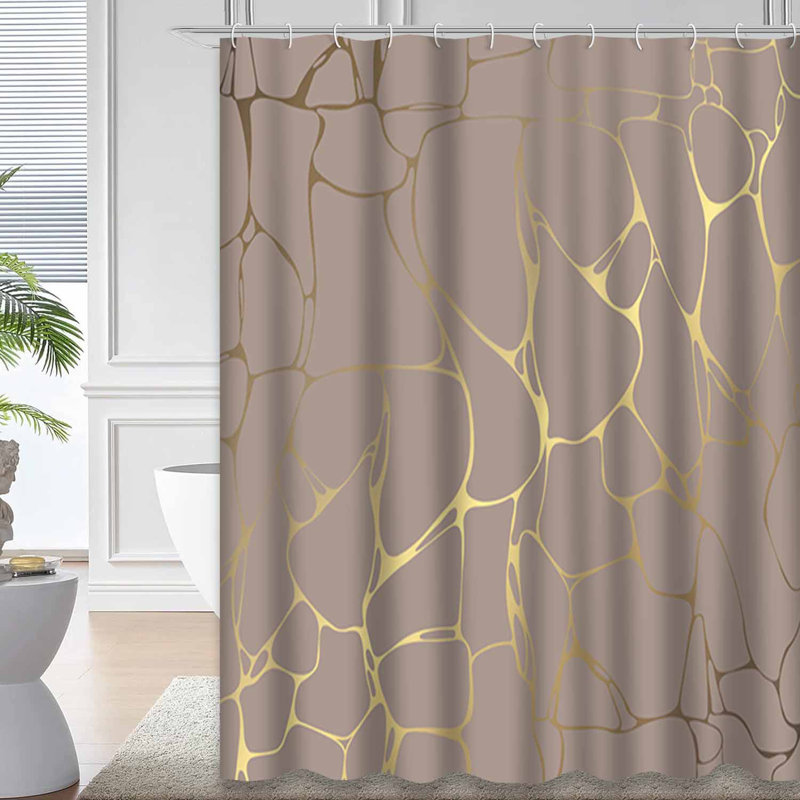 Rideau de douche En Marble, L 72 po x l 84 po