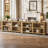 71-Inch Long Console Table With Storage Shelves, Wood Foyer Table For Entryway