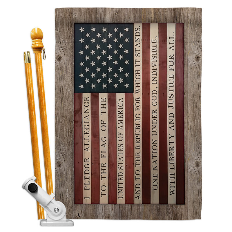 Ensemble de 2 drapeaux en polyester 40 x 28 po