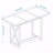 70.87" Farmhouse Large Dining Table For 6-8 People, Rectangular Dining Table Wood Dining Table, Rustic Kitchen Dinner Table With X Solid Legs
