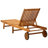 Floranne 80" Long Acacia Single chaise with Cushions-848329696