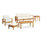 Outdoor 5 - Piece Teak Conversation Set