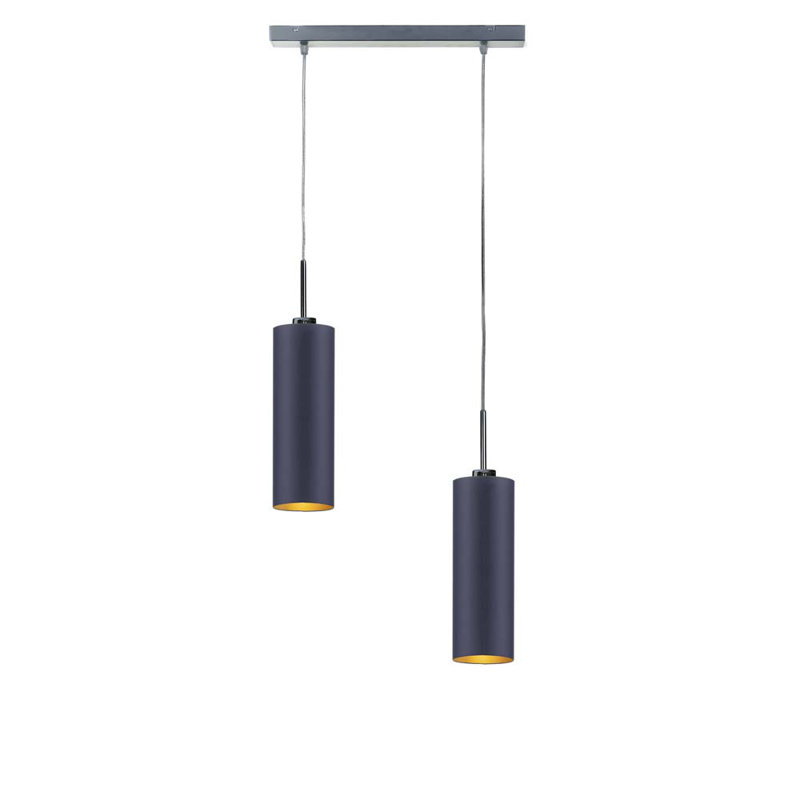 Toms 2 - Light Kitchen Island Pendant, Purple/Dark Grey