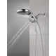 HydraChoice Hydrorain 5 Spray Dual Shower Head and Handheld Shower with H2Okinetic 1.75 GPM