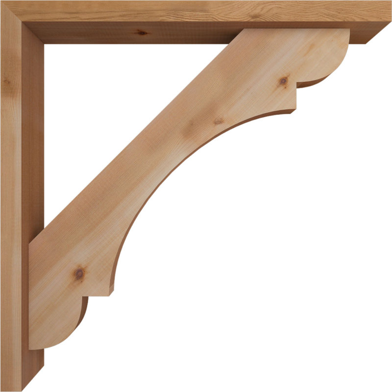 Support de bloc olympique avec entretoise décalée, 28 po x 28 po, Cèdre rouge occidental de l 3 1/2 po (lisse)