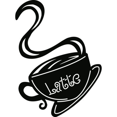 Latte Mug Wall Décor