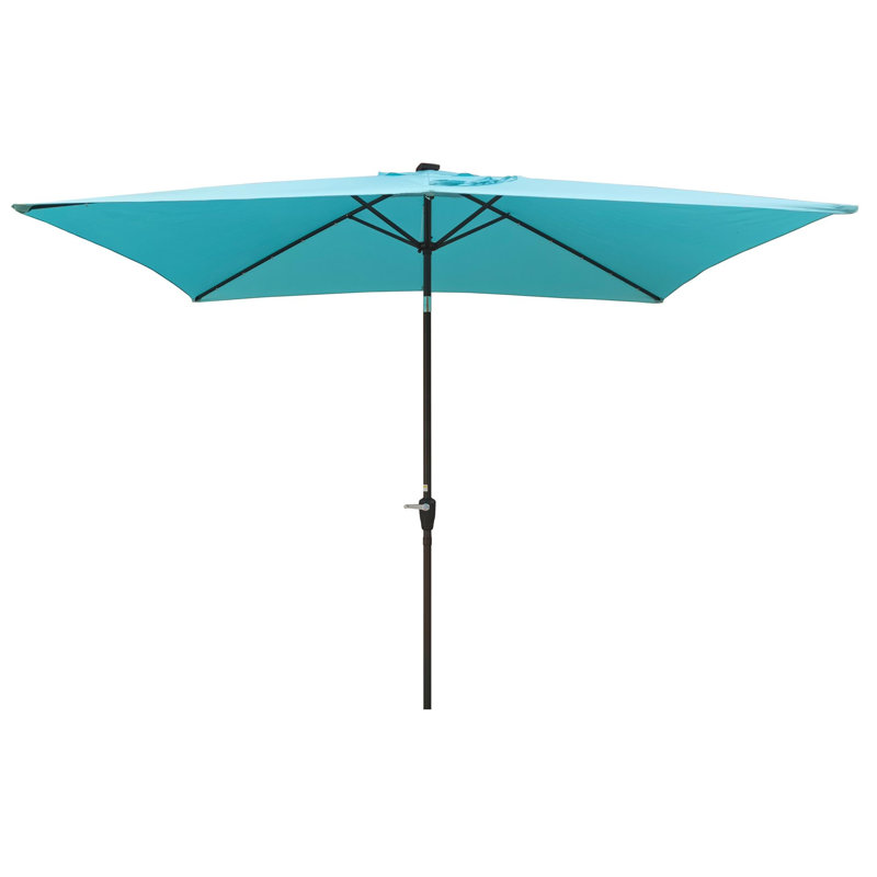 Parasol lumineux à énergie solaire à DEL, Turquoise