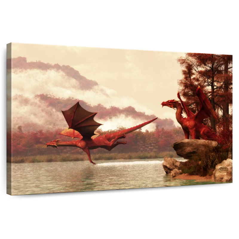 Kelan Autumn Dragons, 34" H x 51" W