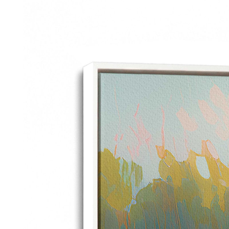Symphony of Pastel Meadows III, reproduction sur toile dans un cadre argenté, 30 po x 20 po, H 18,75 po x l 12,75 po