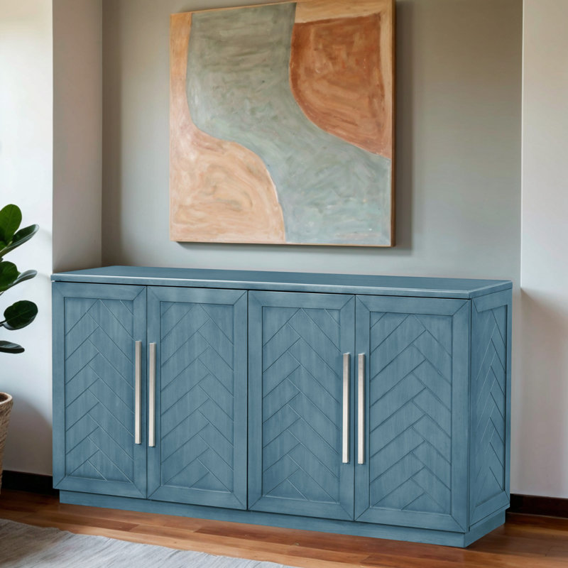 Console Monikia, Bleu antique
