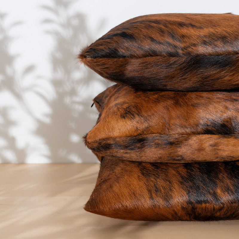Gwaltney Brindle Cowhide Throw Pillow