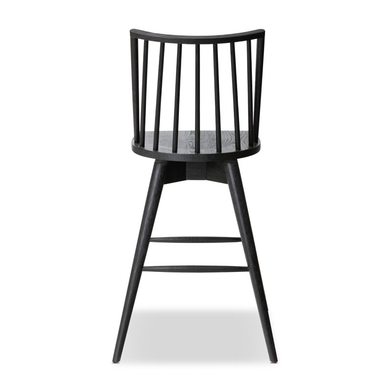 Lewis Swivel Solid Wood Stool, Bar Stool ( 29.29" Seat Height)