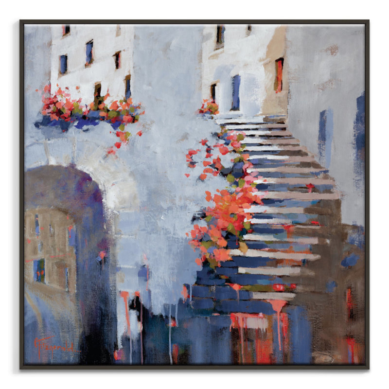 Let's Get Together by Catherine Fitzgerald - Painting on Canvas, Timber, 76cm H x 76cm W