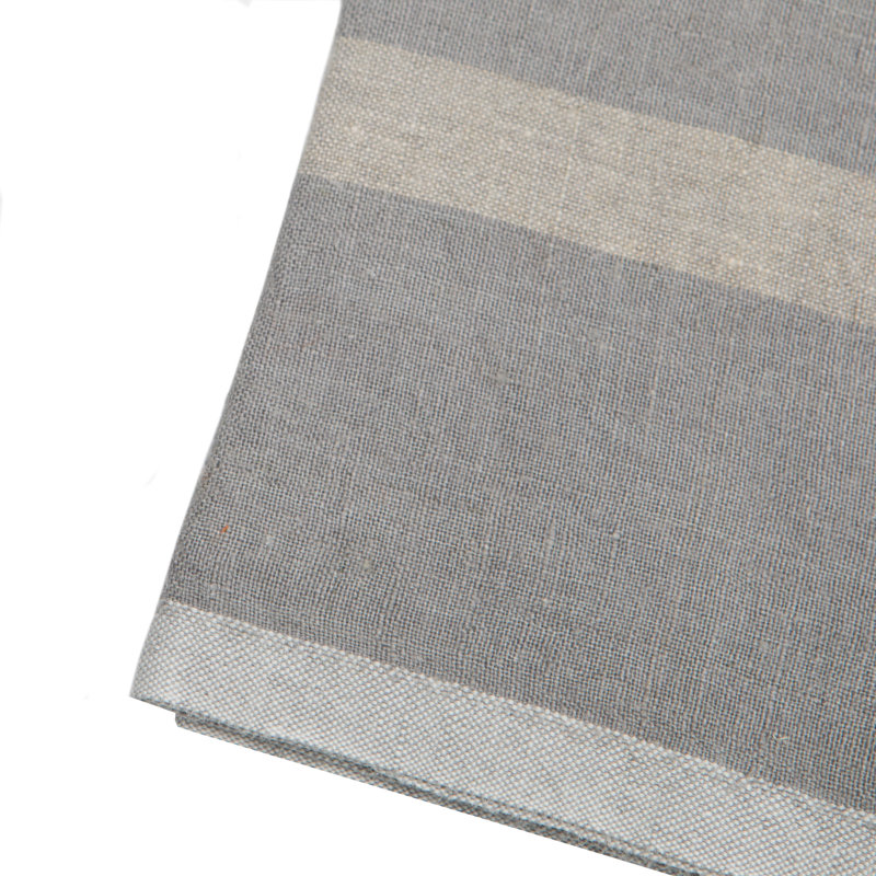 Stripe Tea Towel Kitchen Towel, Gray/Natural