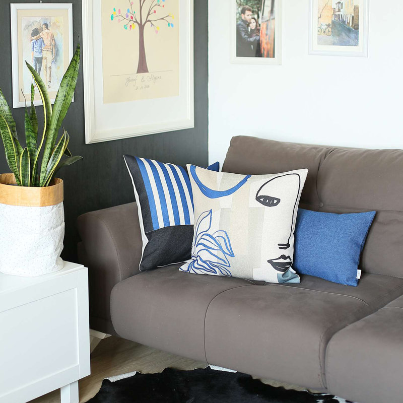 12" X 20" Accent Throw Pillow, Blue, Pillow Cover Only - No Insert