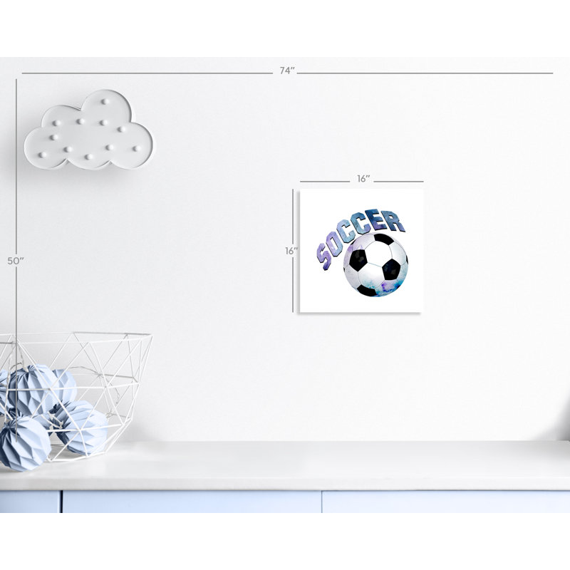 Fille de football 1, H 16 po x l 16 po x P 1 po, Papier