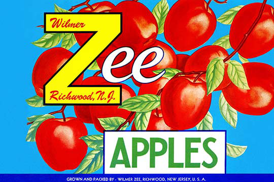 « tempaper apples », affiche rétro, 20 po x 30 p