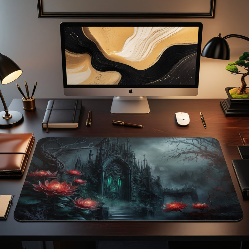 Polyester Desk Pad, 31.5x15.5