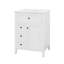 Meuble-lavabo 24 po avec lavabo, meuble-lavabo en bois massif avec tiroirs et tablettes réglables, petit meuble-lavabo-114294678