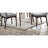 Transitional 7pc Dining - Top Table With Ash Walnut & 6 Chairs Solid Wood Colored Finish